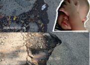 Infrastruktur Rusak Parah, Jalan Canga’an Genteng Jadi Ancaman Pengendara Jelang Lebaran.