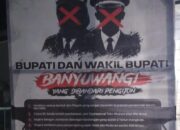 Beredar Spanduk” Turunkan Bupati dan Wakil Bupati Banyuwangi, Puskaptis Bakal “Turun Gunung”