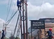 Tersenggol Kabel Listrik, Teknisi Kabel Wifi Tersengat Hingga Tergantung Di Kabel