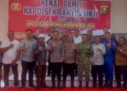 Kenal Pamit Kapolsek Banyuasin II, Iptu Fariz Muhammad Serahkan Jabatan kepada Iptu Muhammad Ardhi Noer