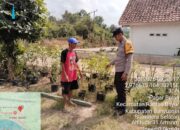Bhabinkamtibmas Polsek Rantau Bayur Ajak Warga Desa Rantau Bayur Sukseskan Program Pekarangan Pangan Bergizi