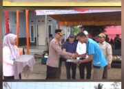 Hut Republik Indonesia ke 81 kapolres banyuasin resmi membuka turnamen bola volly banyuasin kapolres cup