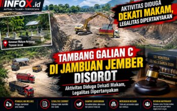 Tambang Galian C di Jambuan Jember Disorot : Aktivitas Diduga Dekat Makam, Legalitas Dipertanyakan