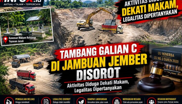Tambang Galian C di Jambuan Jember Disorot : Aktivitas Diduga Dekat Makam, Legalitas Dipertanyakan