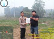 Bhabinkamtibmas Polsek Betung Sosialisasikan Pencegahan Karhutla di Desa Biyuku