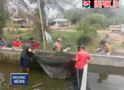 Dukung Swasembada Pangan Nasional, Bhabinkamtibmas Polsek Muara Padang Aipda M Ibrahim, Ajak Warga Desa Karang Anyar Kec. Muara Padang Kembangkan Pekarangan Produktif