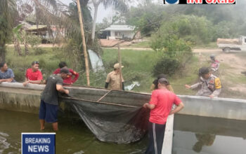 Dukung Swasembada Pangan Nasional, Bhabinkamtibmas Polsek Muara Padang Aipda M Ibrahim, Ajak Warga Desa Karang Anyar Kec. Muara Padang Kembangkan Pekarangan Produktif